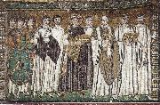 Justinian, Bishop Maximilian Annus and entourage unknow artist